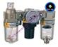 EC2000-02D Size 1/4" Auto Filter Regulator Lubricator 3 Unit ฟิลเตอร์ เร็กกูเลเตอร์ แบบออโต้ กรอง ระบายน้ำ ลม ฝุ่น แบบอัตโนมัติ